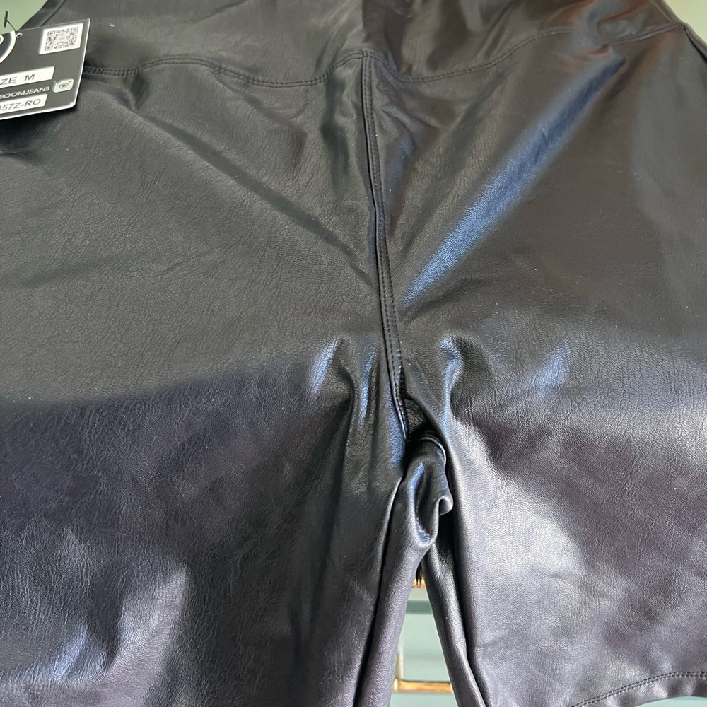 New pleather /leather biker shorts